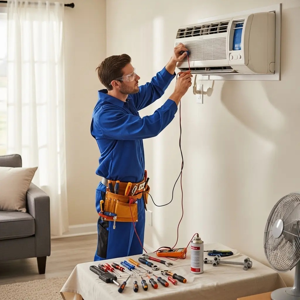 Karşıyaka Beko Beko klima gaz dolumu ve bakım – Enerji verimliliği artırıldı. - Teknik servis örneği
